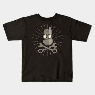 Pirate Robot Crossbones Kids T-Shirt